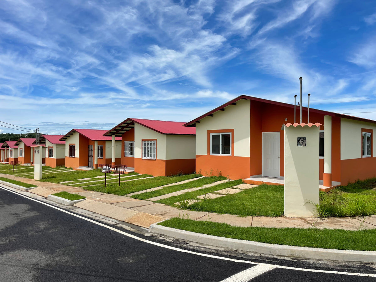 Social housing built by Gatun Lake Construction with prefab concrete