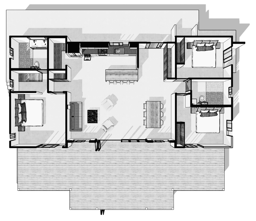 Yuma 26 floor plan, level 2